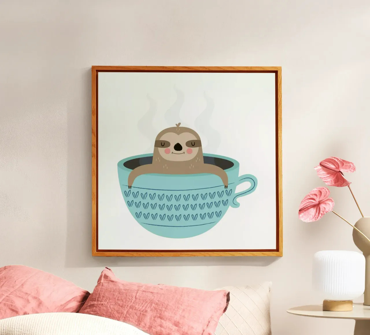 Sloth in A Cup plexiglass da Karin Bijlsma