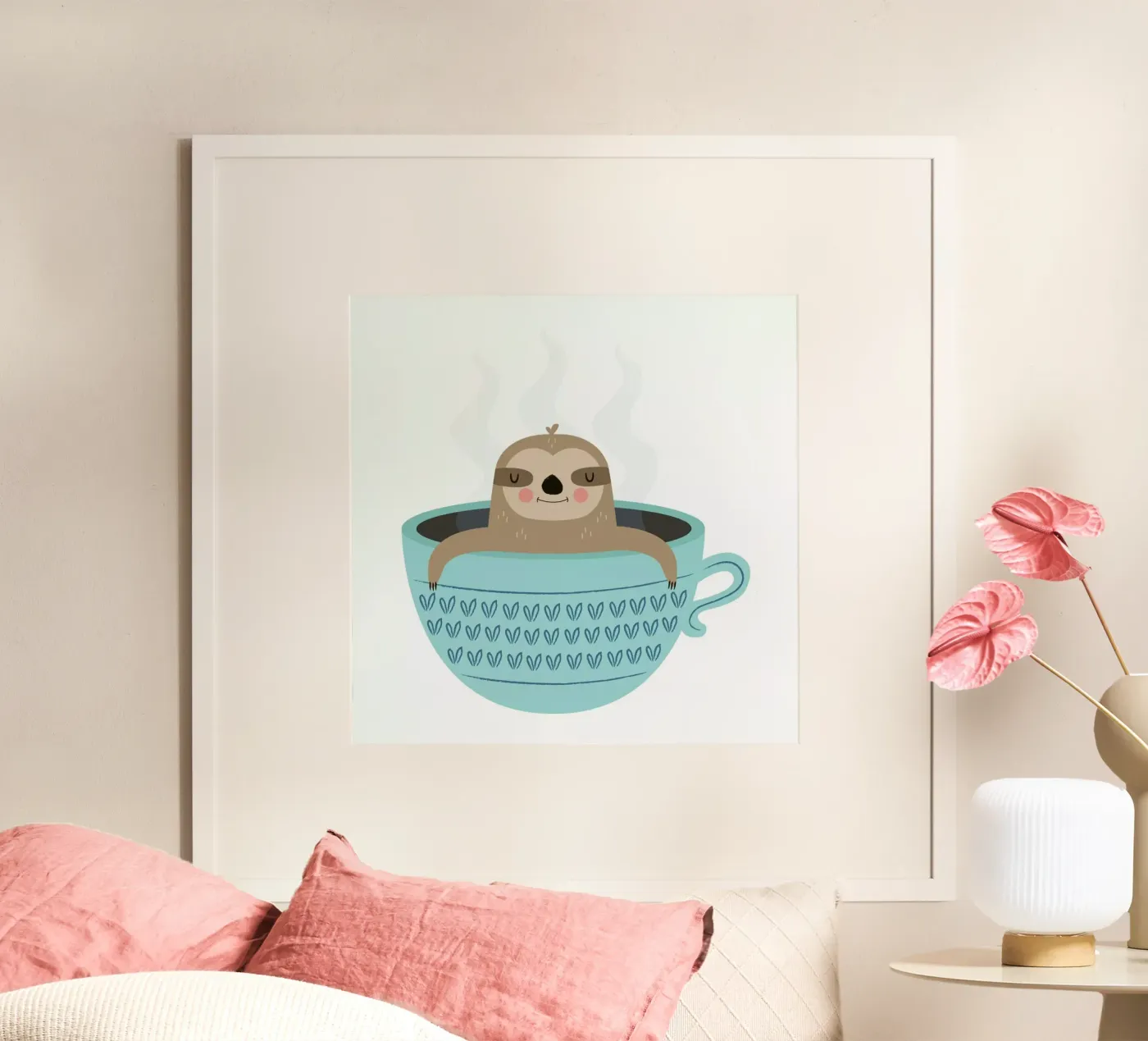 Sloth in A Cup poster da Karin Bijlsma