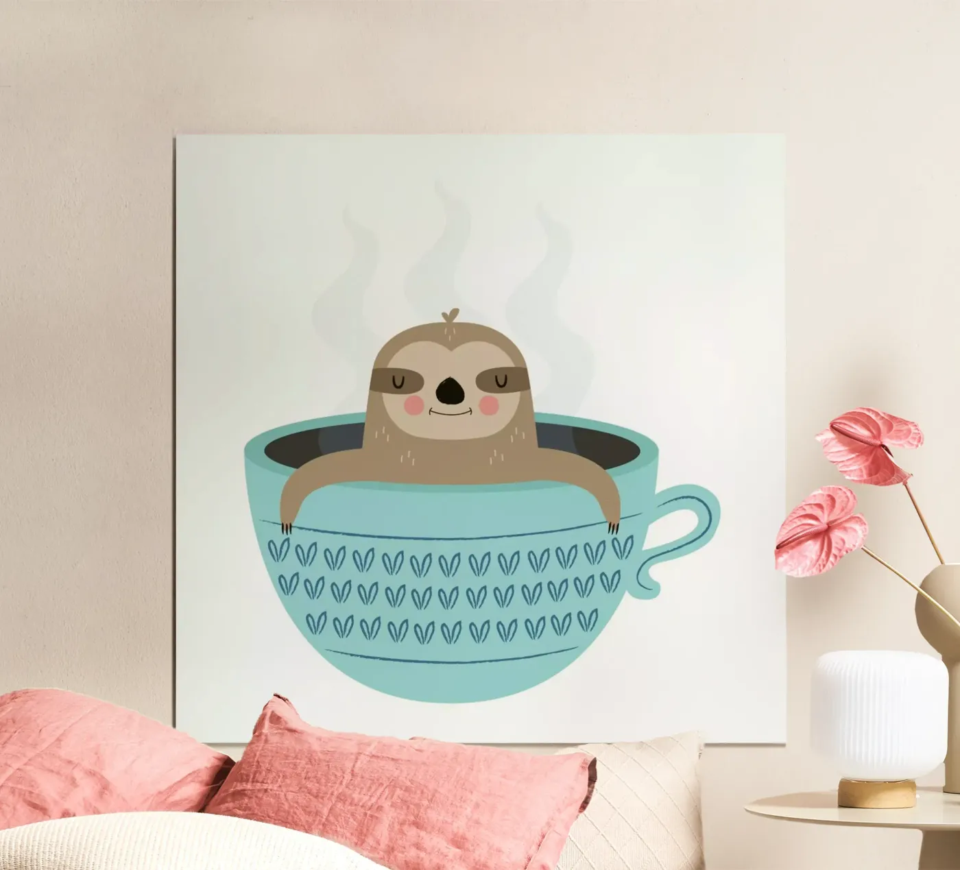 Sloth in A Cup poster da Karin Bijlsma