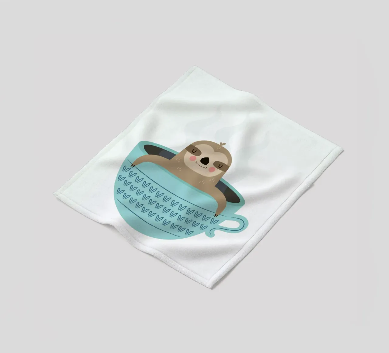 Sloth in A Cup coperta in pile da Karin Bijlsma