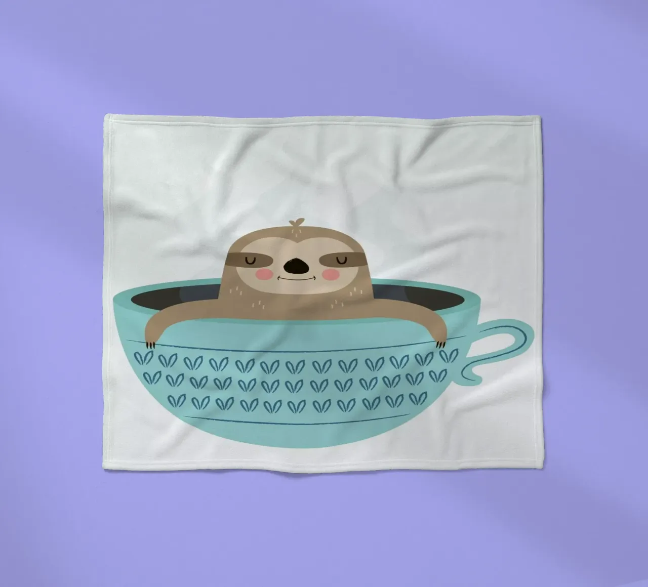 Sloth in A Cup coperta in pile da Karin Bijlsma