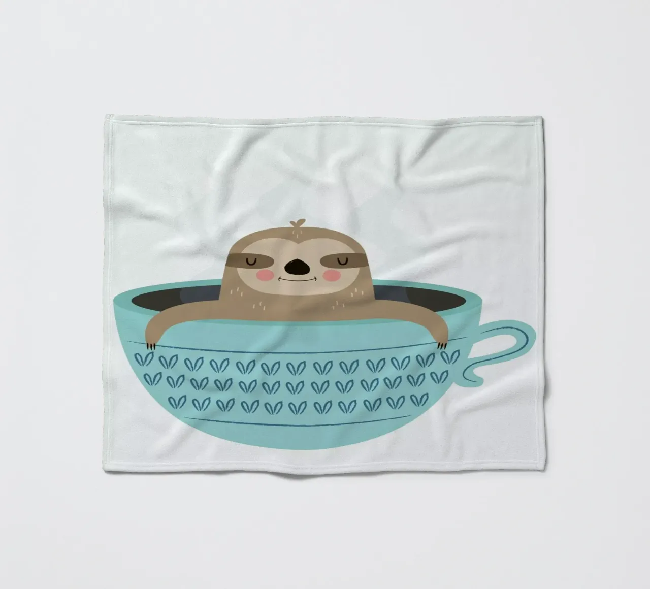 Sloth in A Cup coperta in pile da Karin Bijlsma