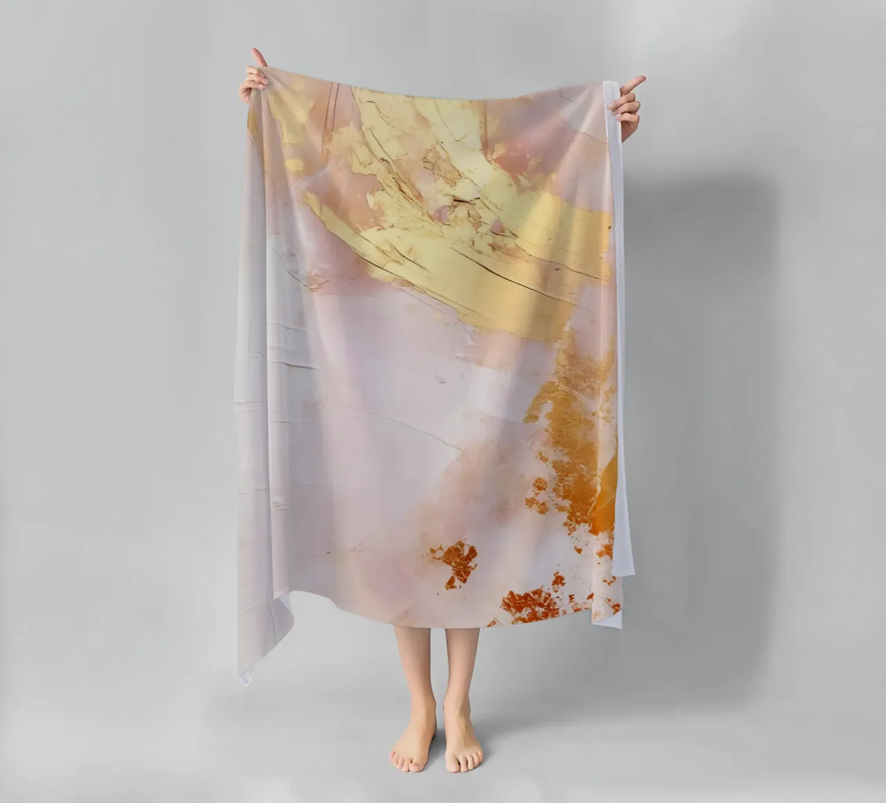 ABSTRAKTE KUNST Tempi d'oro telo mare da Melanie Viola