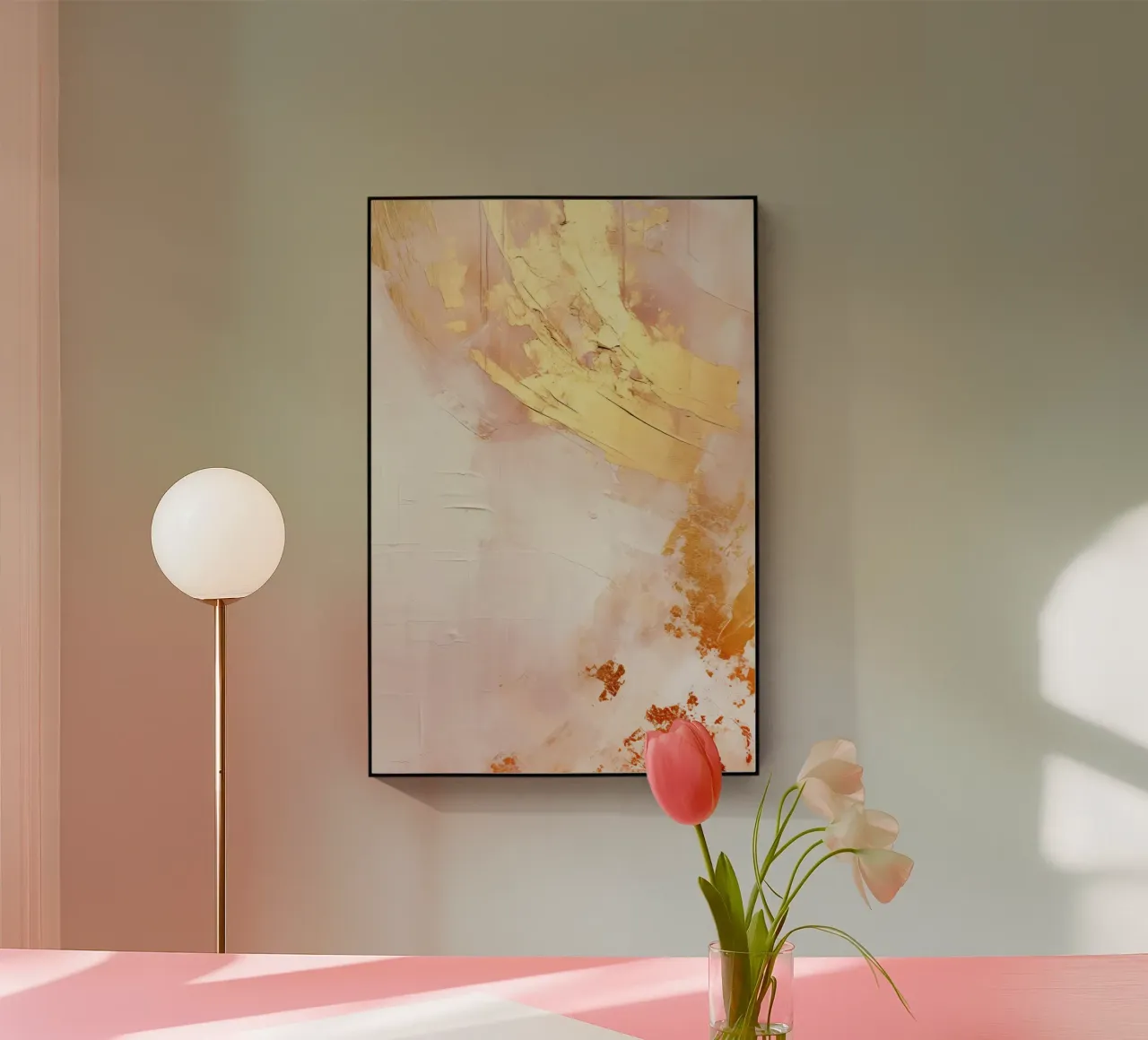 ABSTRAKTE KUNST Tempi d'oro plexiglass da Melanie Viola