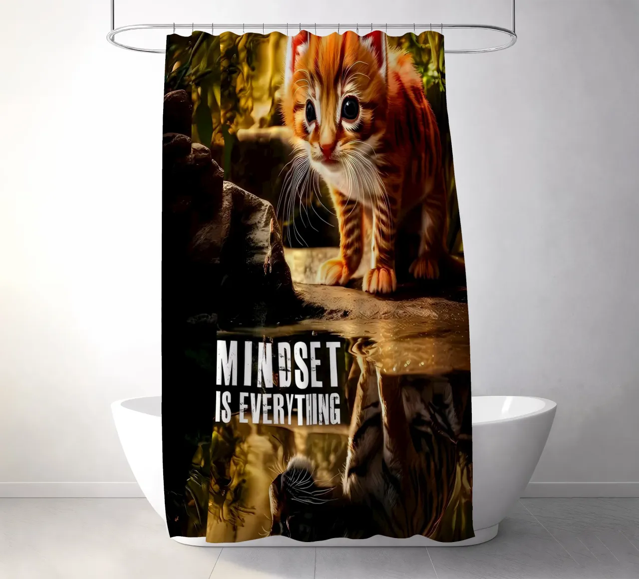 Mindset is alles douchegordijn van Mikesell