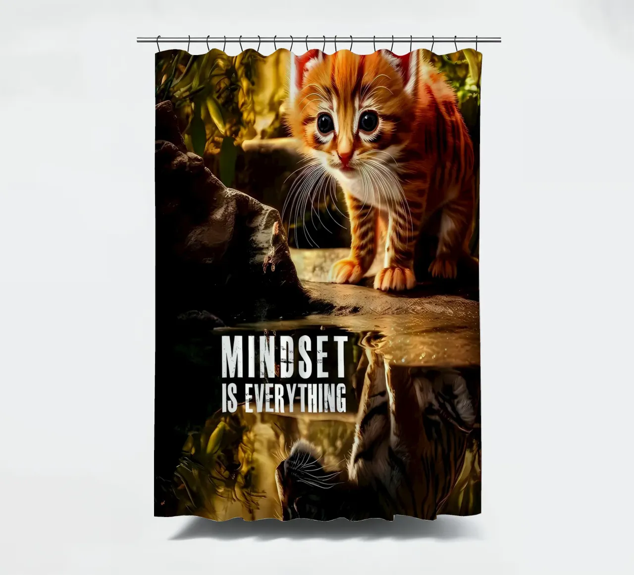 Mindset is alles douchegordijn van Mikesell