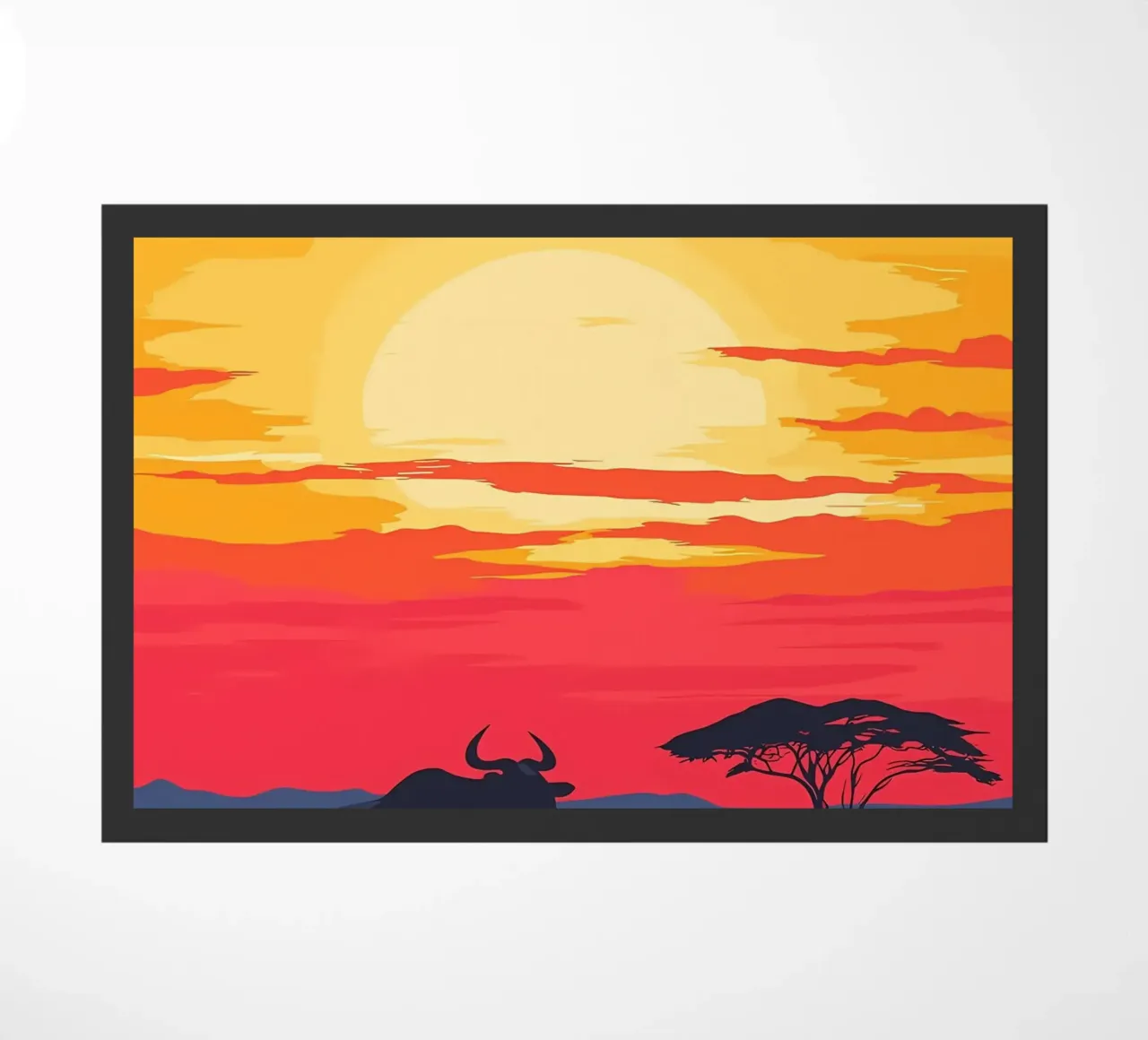 Tramonto nel Maasai Mara zerbino da Ginnery