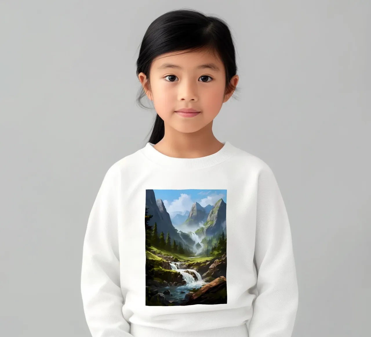 Arte del paesaggio a cascata felpa bambino da Mikesell