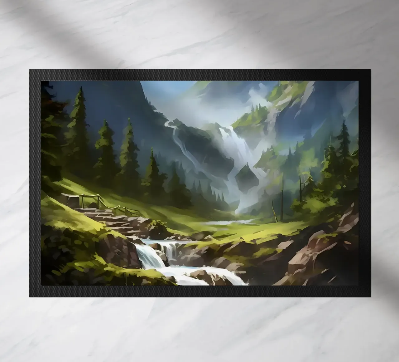 Arte del paesaggio a cascata zerbino da Mikesell