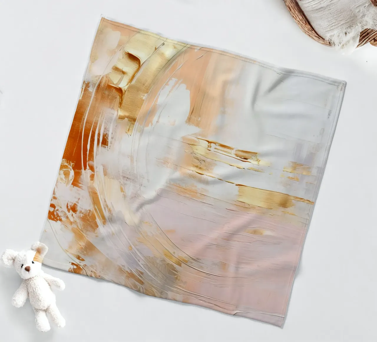 ABSTRACT ART Uno sguardo al futuro coperta in pile da Melanie Viola