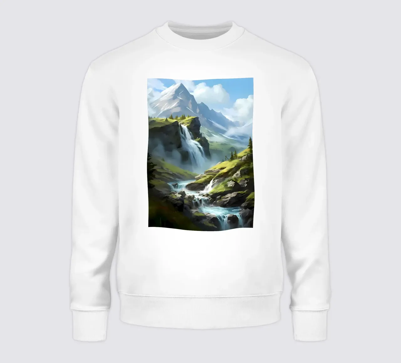 Arte del paesaggio a cascata felpa da Mikesell