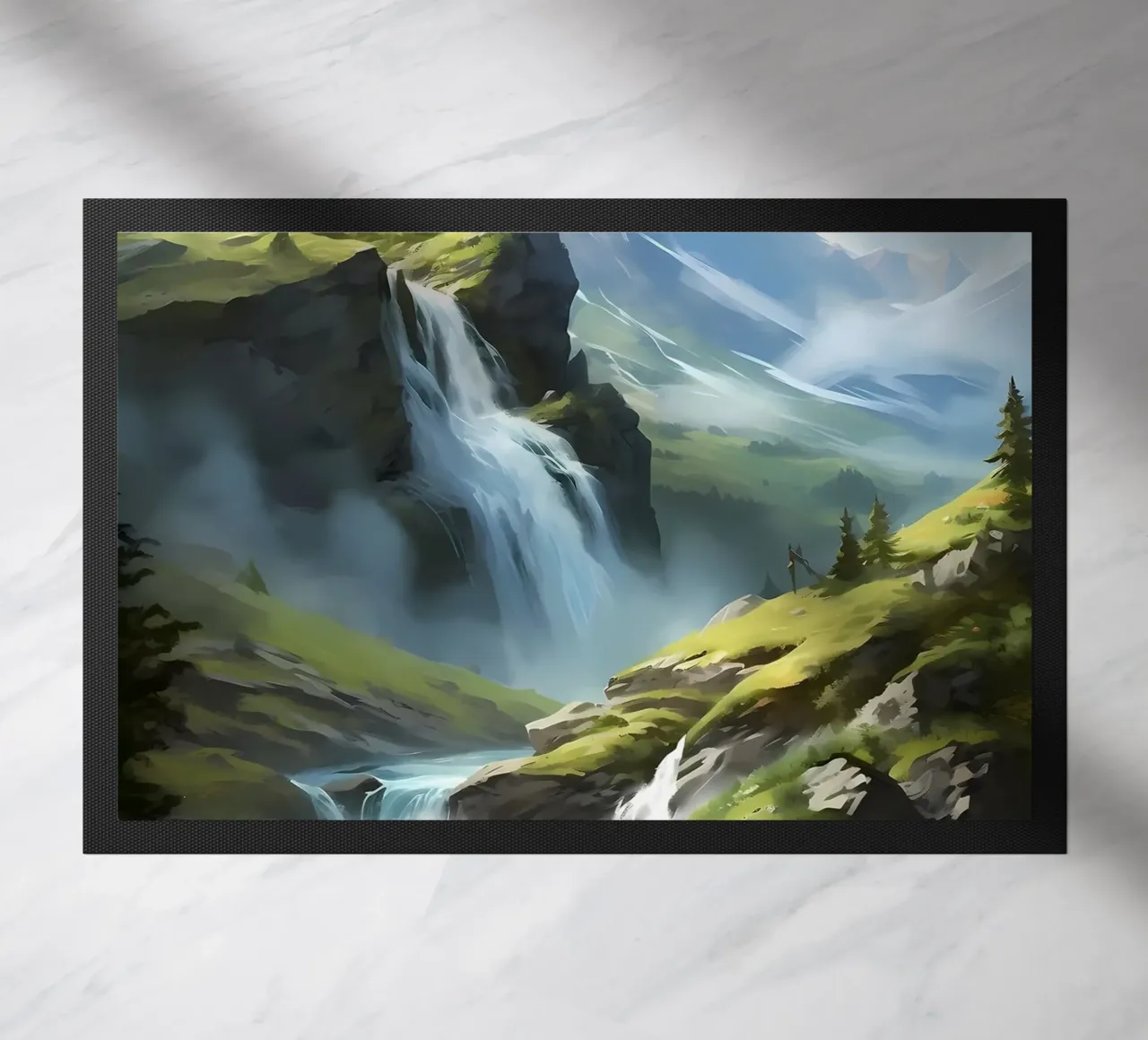 Arte del paesaggio a cascata zerbino da Mikesell
