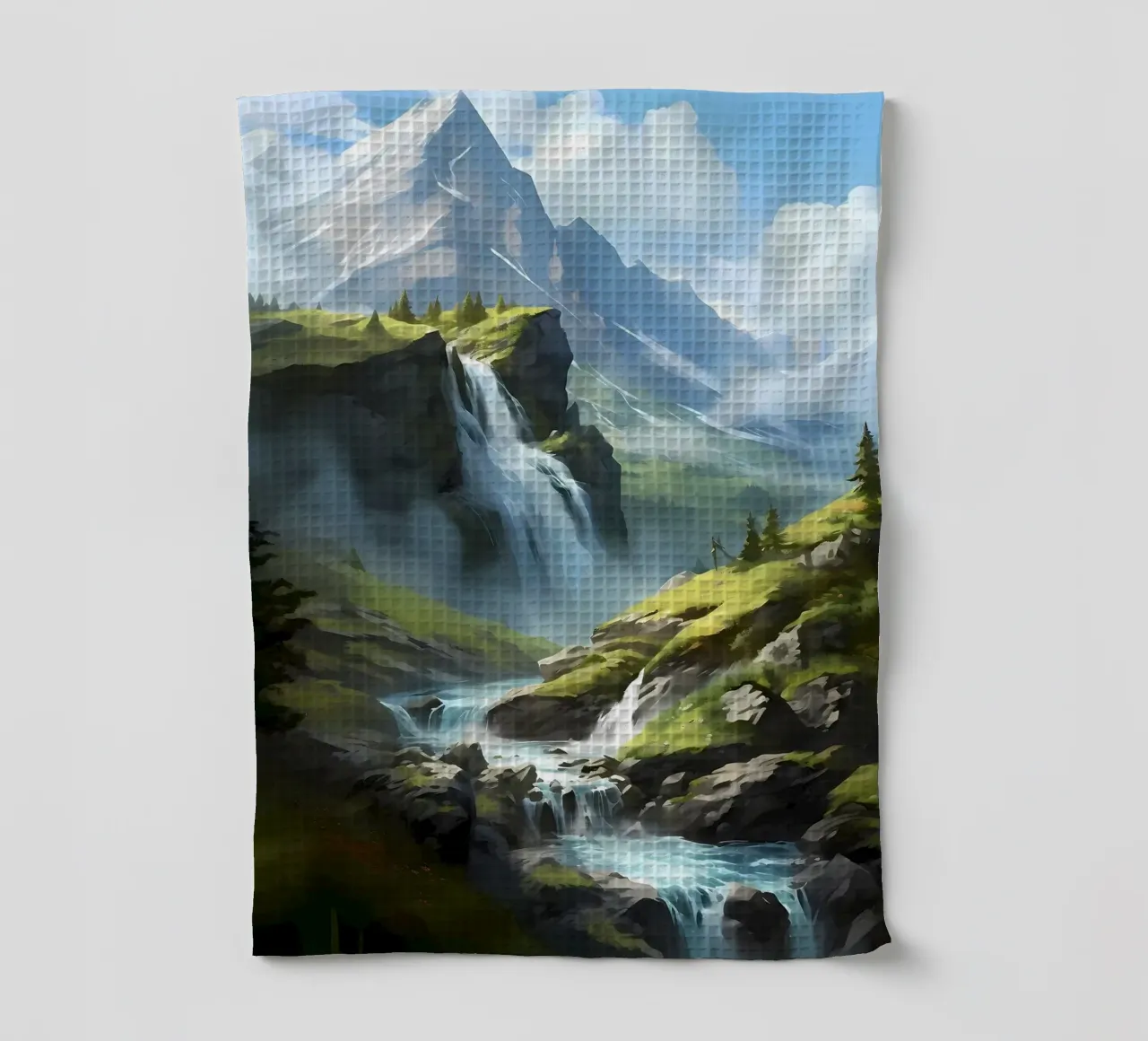 Arte del paesaggio a cascata canovaccio da cucina da Mikesell