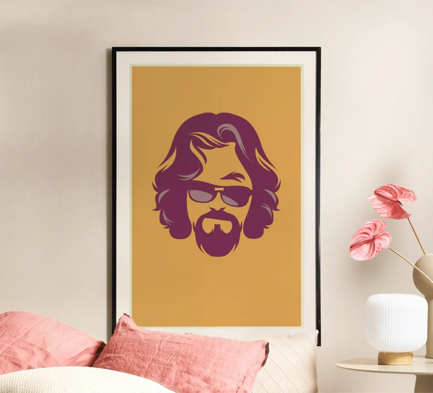 The Dude poster van Bruno Morphet