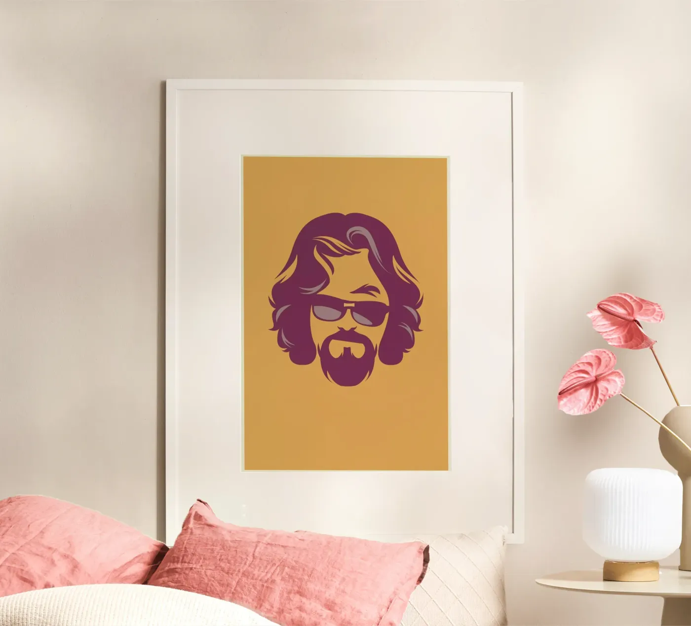 The Dude poster van Bruno Morphet