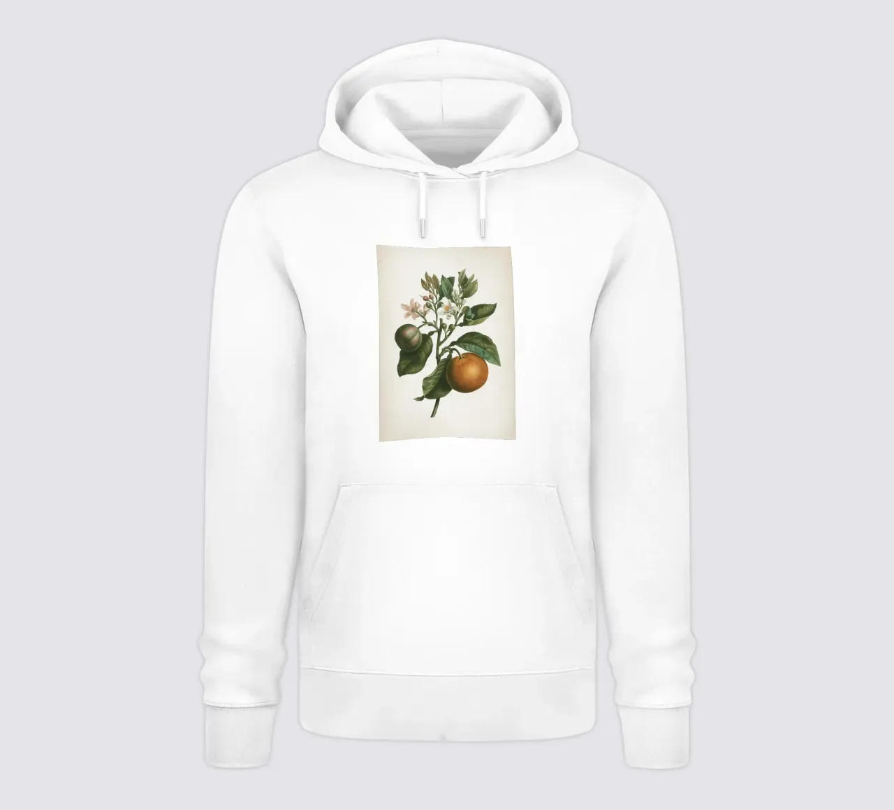 Vintage Redouté 1 Citrus Bigaradia felpa con cappuccio da Vintage Print Collection