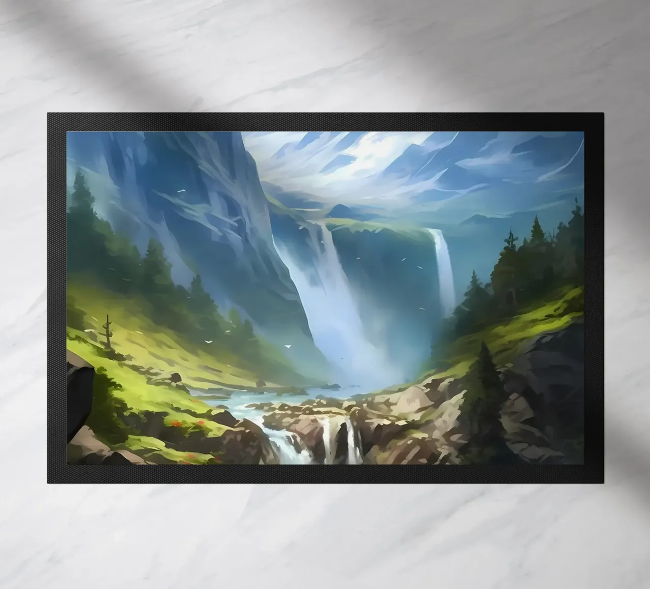 Arte del paesaggio a cascata zerbino da Mikesell