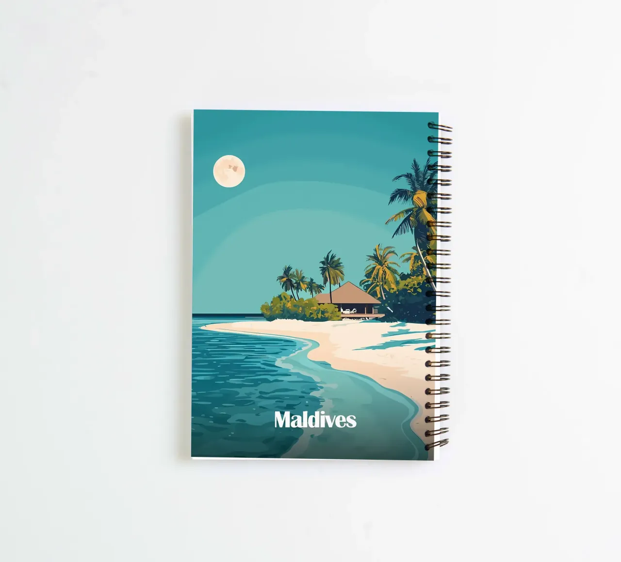 Isola Paradiso delle Maldive diario ad anelli da Ginnery