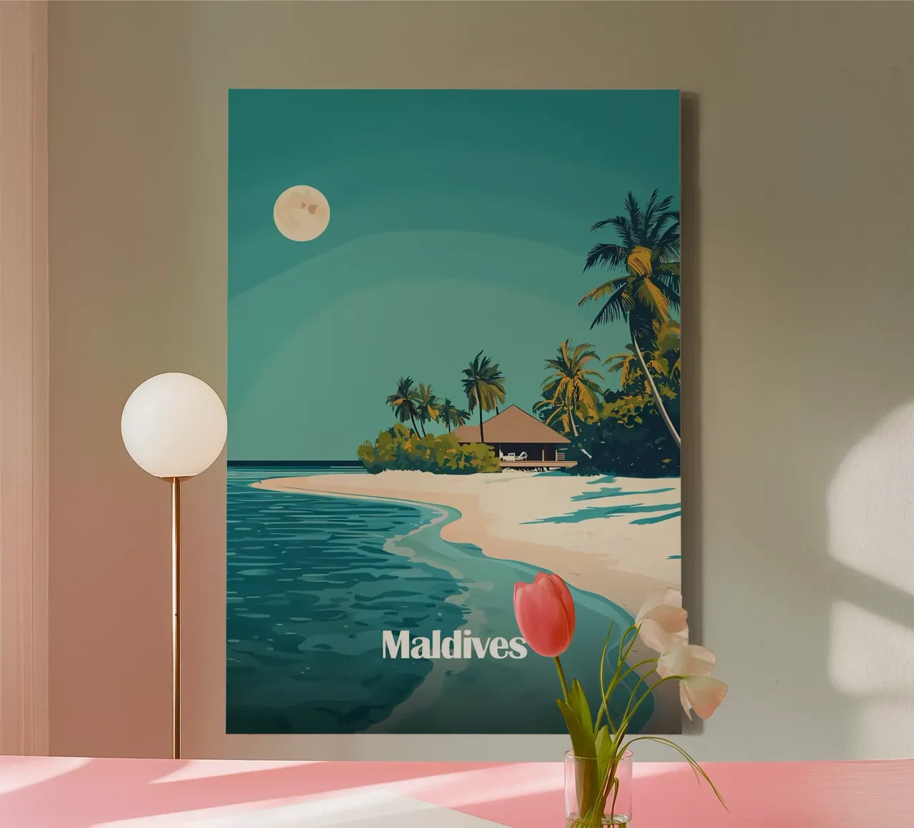 Isola Paradiso delle Maldive tela da Ginnery