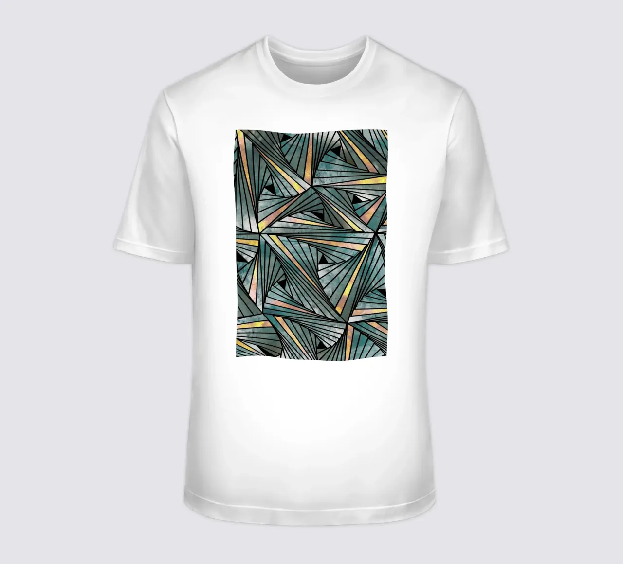 Grey and Gold Mesh t-shirt da Angelo Cerantola