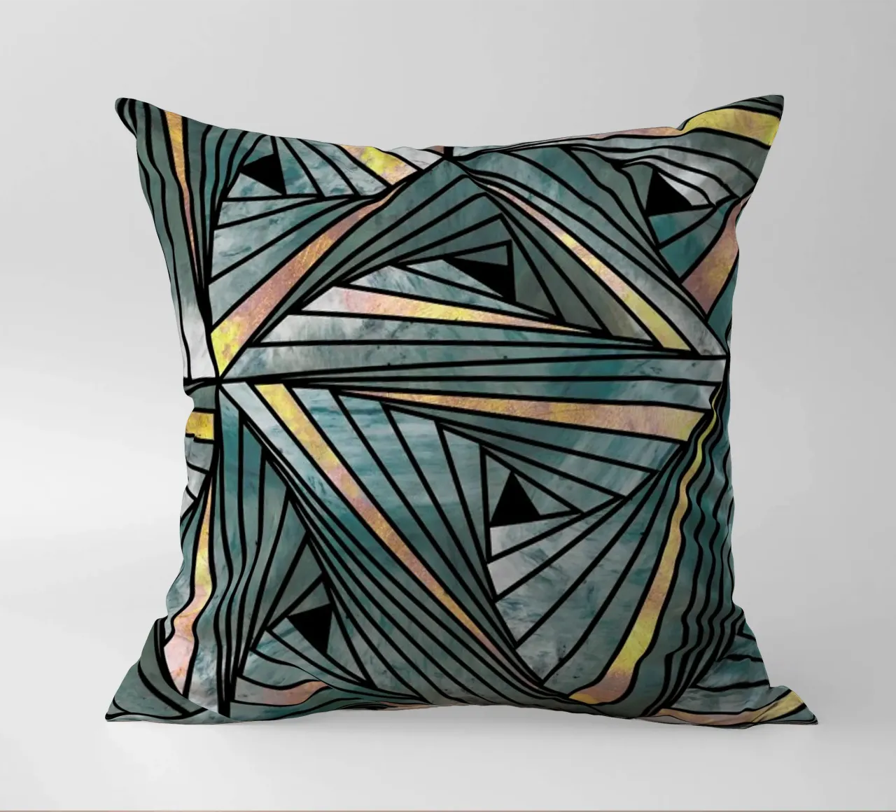 Grey and Gold Mesh cuscino da Angelo Cerantola