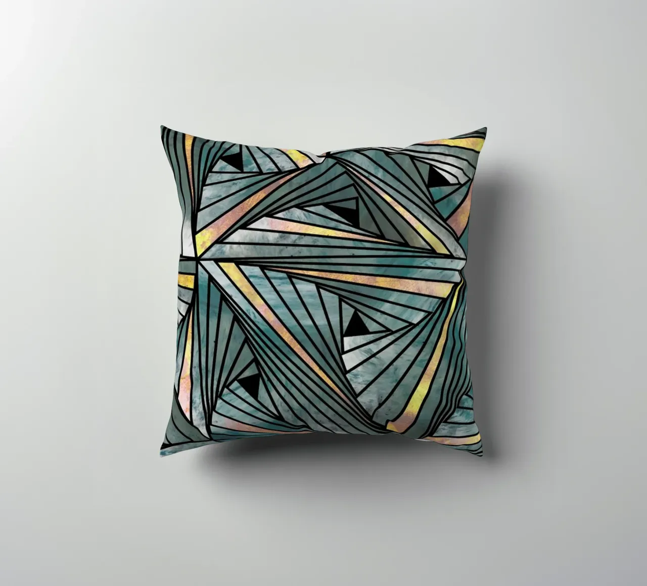 Grey and Gold Mesh cuscino da Angelo Cerantola