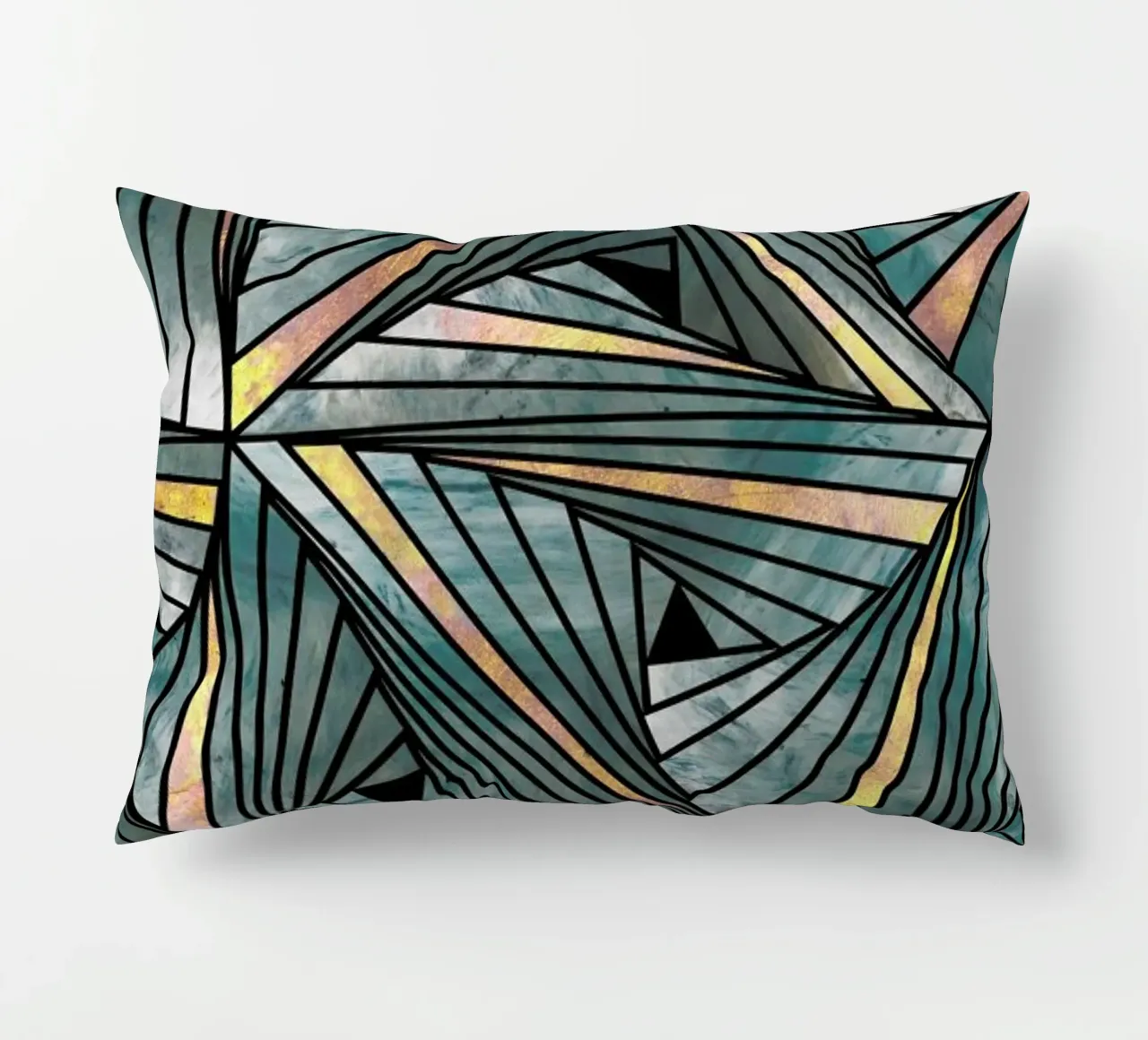 Grey and Gold Mesh cuscino da Angelo Cerantola