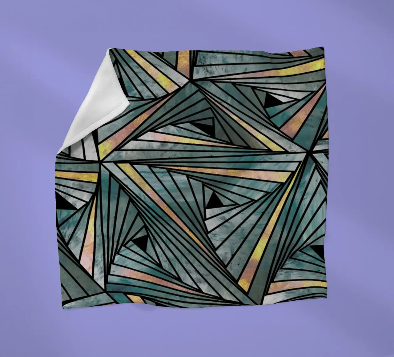 Grey and Gold Mesh coperta in pile da Angelo Cerantola