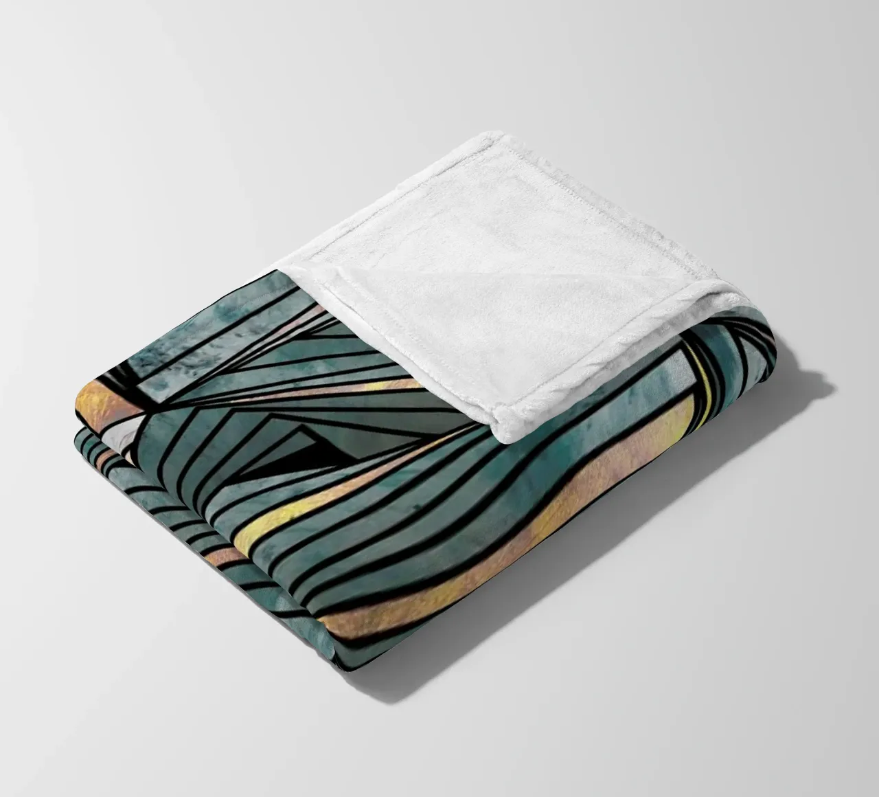 Grey and Gold Mesh coperta in pile da Angelo Cerantola
