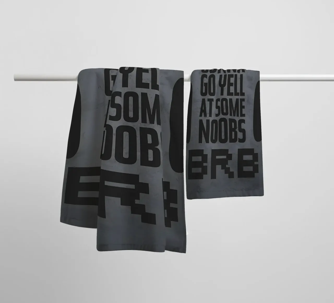 Gonna Yell At Noobs BRB towel by Bassy
