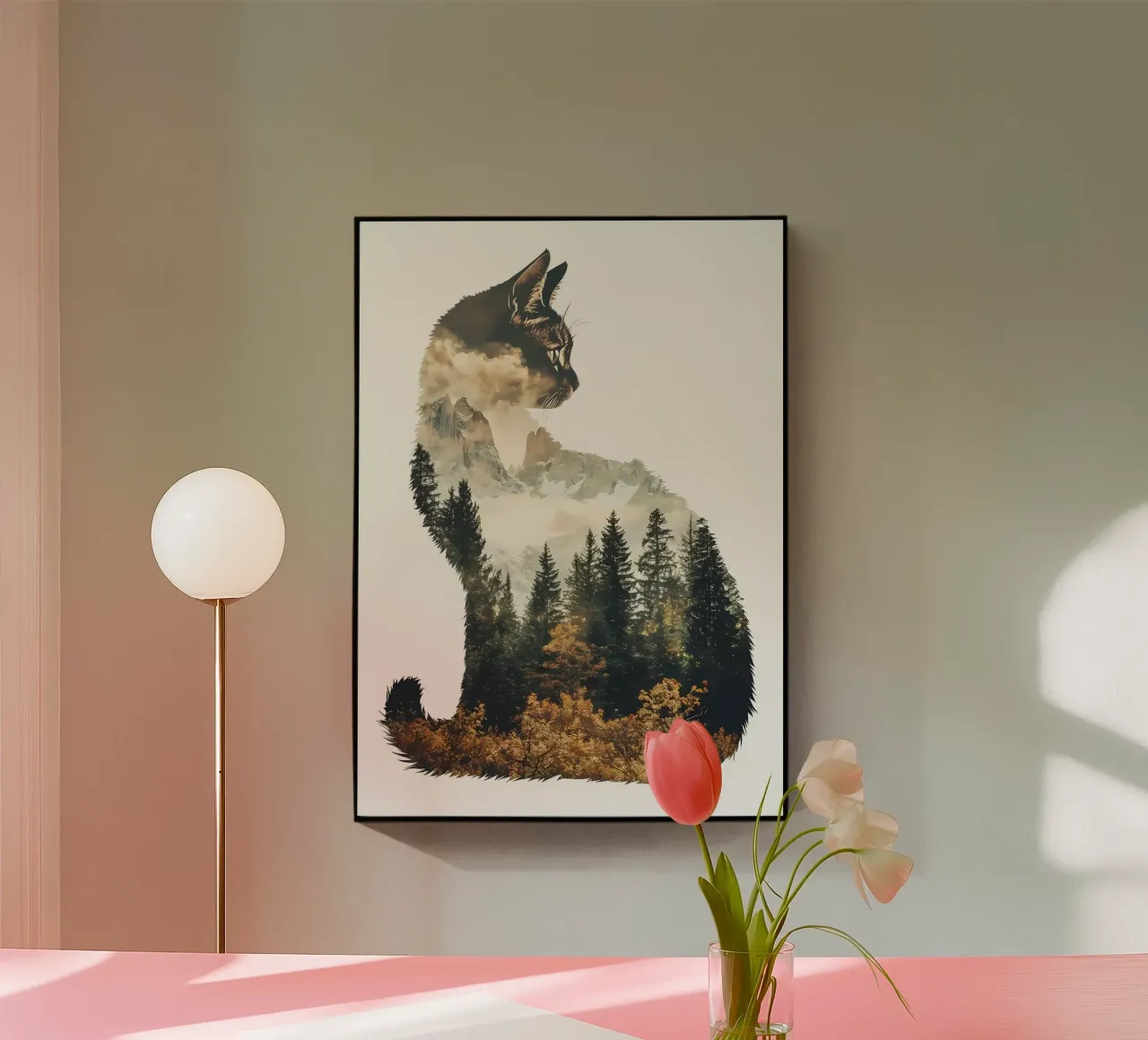 Paesaggio del Monte Gatto plexiglass da Ginnery