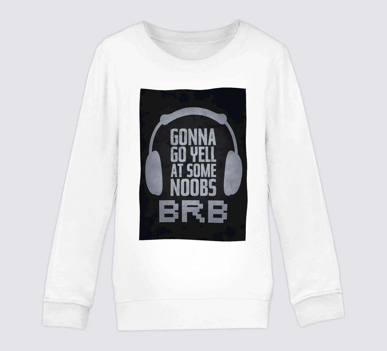 Urlare ai noob BRB felpa bambino da Bassy