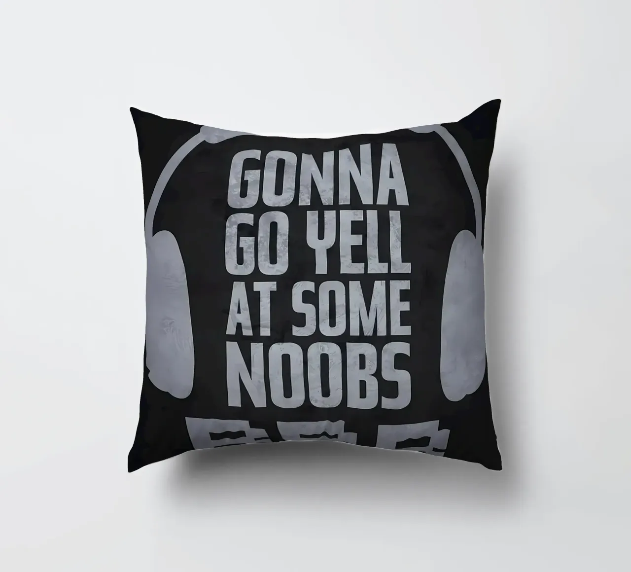 Gonna Yell At Noobs BRB decorative cushion by Bassy