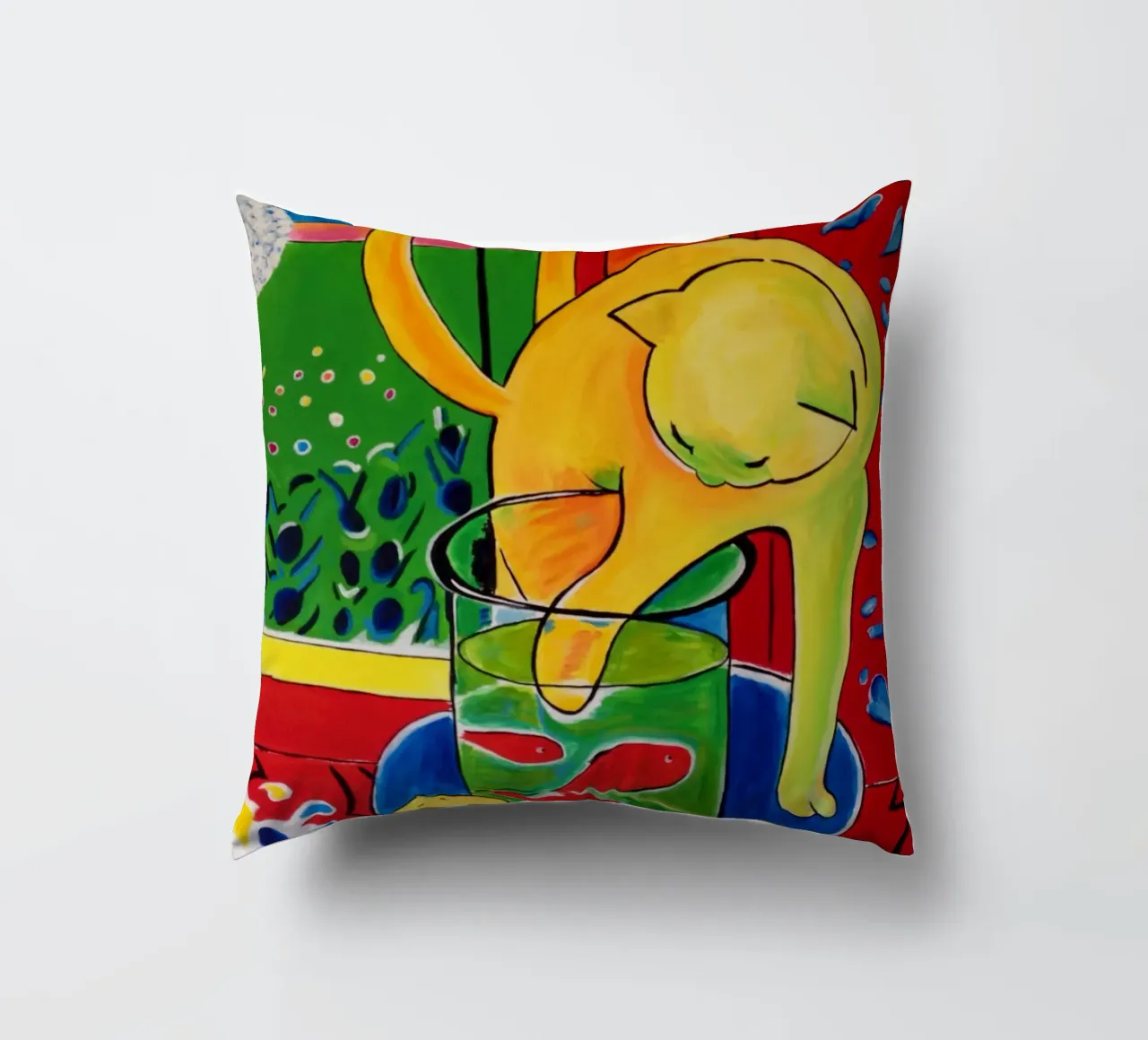Cat And Fish - Henri Matisse decorative cushion by Perdana shop