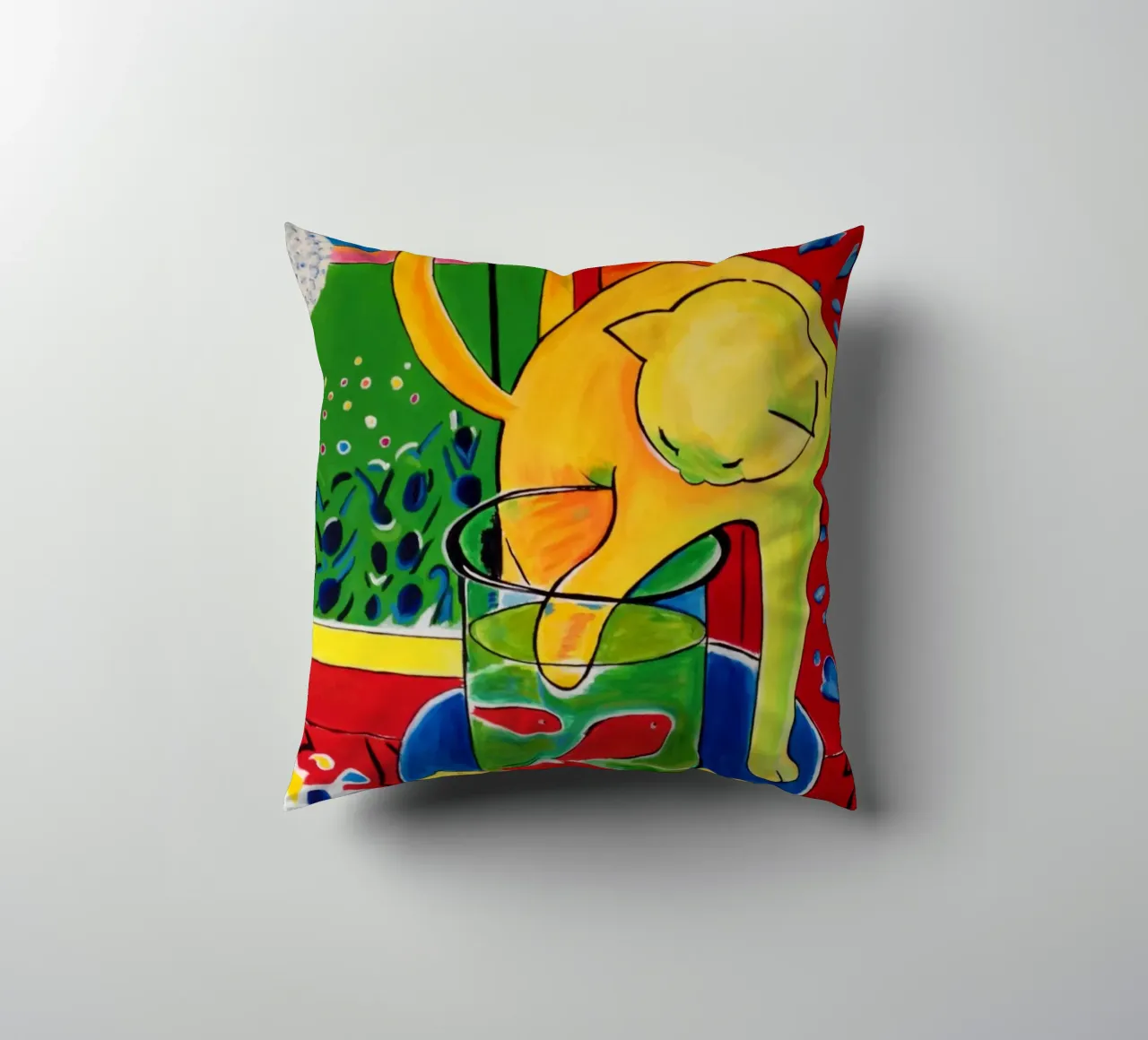 Cat And Fish - Henri Matisse decorative cushion by Perdana shop
