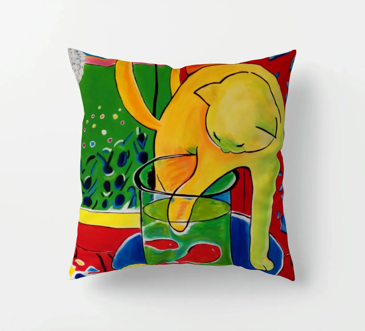 Cat And Fish - Henri Matisse decorative cushion by Perdana shop