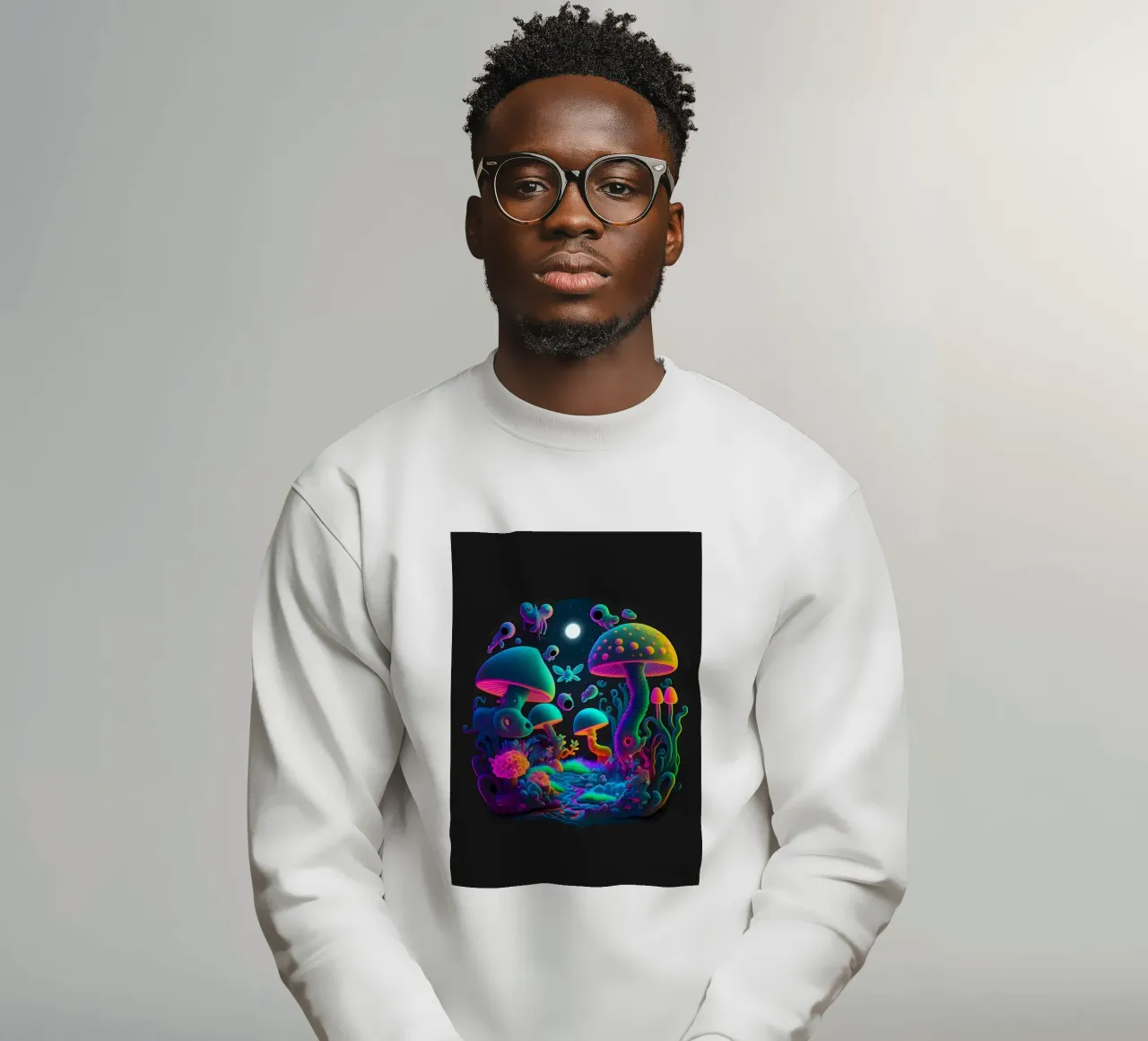 funghi colorati felpa da Delaplane