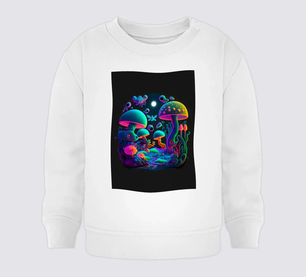 funghi colorati felpa neonato da Delaplane