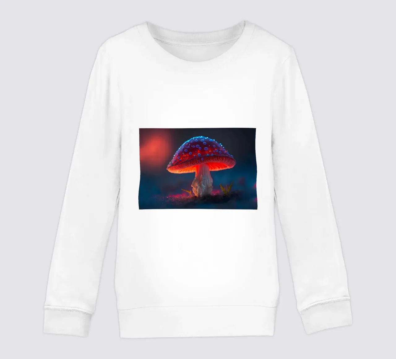 roter Glühpilz Kinder Sweatshirt von Delaplane