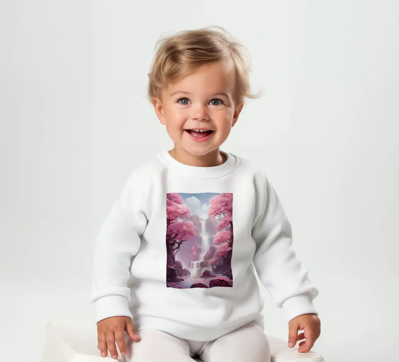 Waterval Sakura Bomen baby sweatshirt van Ruth