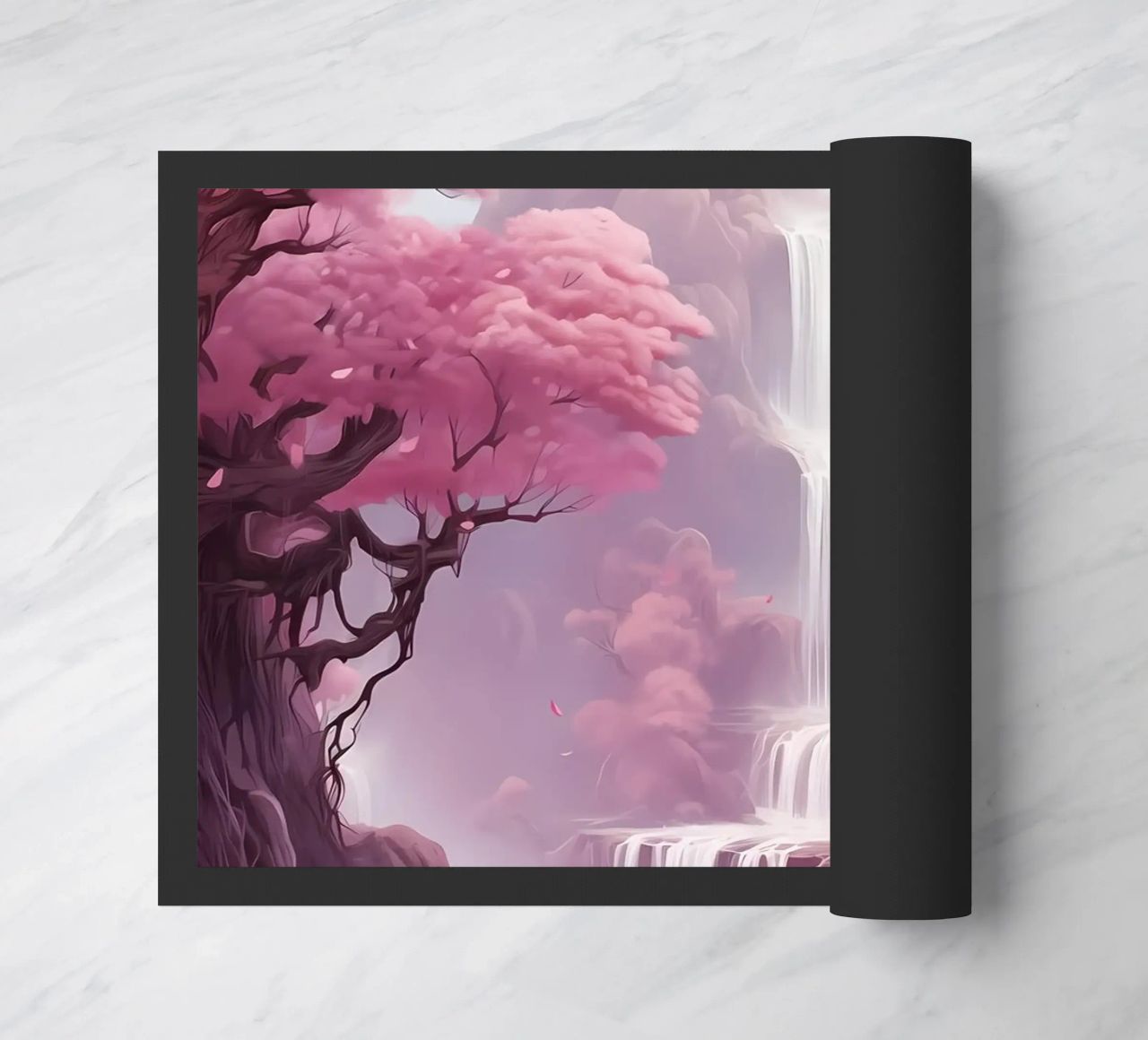 Waterfall Sakura Trees zerbino da Ruth