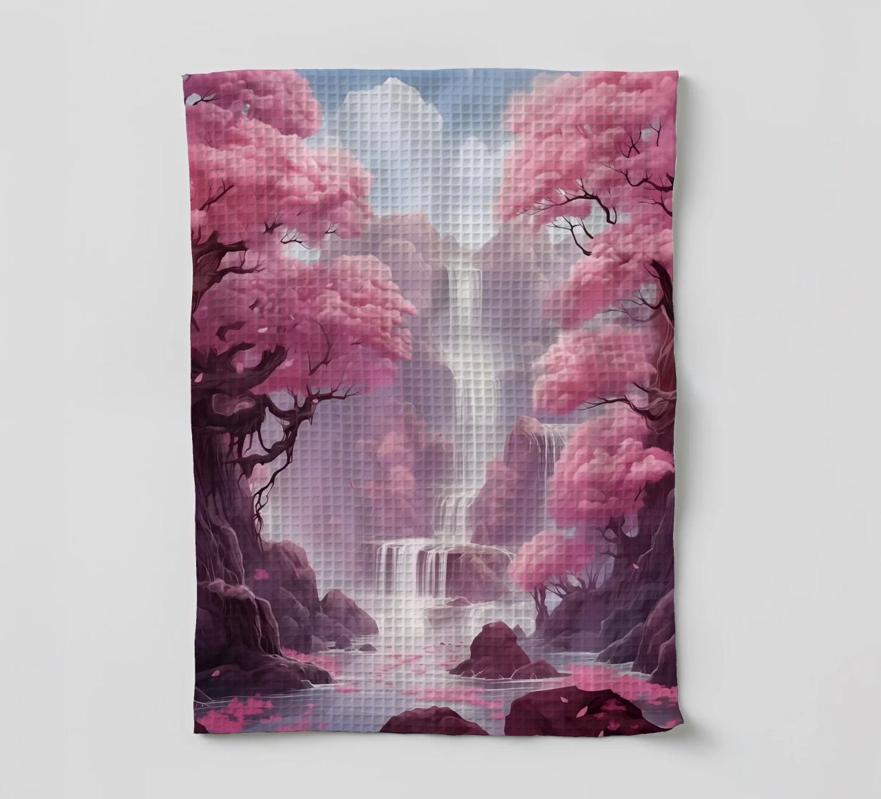 Waterfall Sakura Trees canovaccio da cucina da Ruth