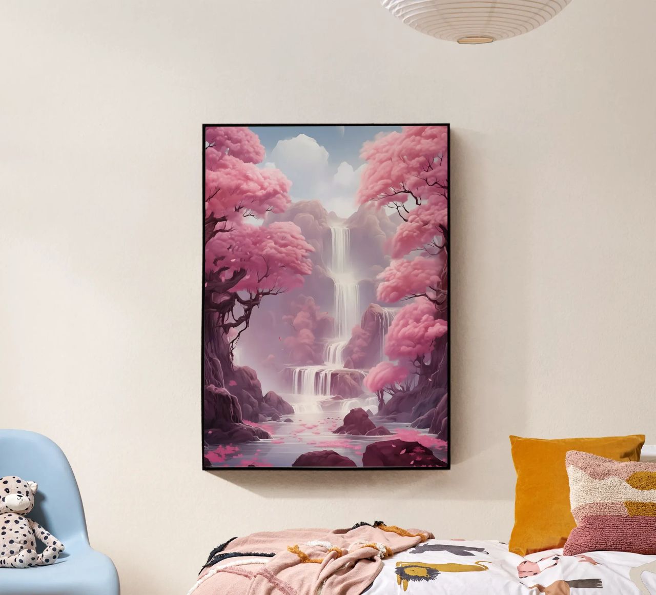 Waterfall Sakura Trees plexiglass da Ruth