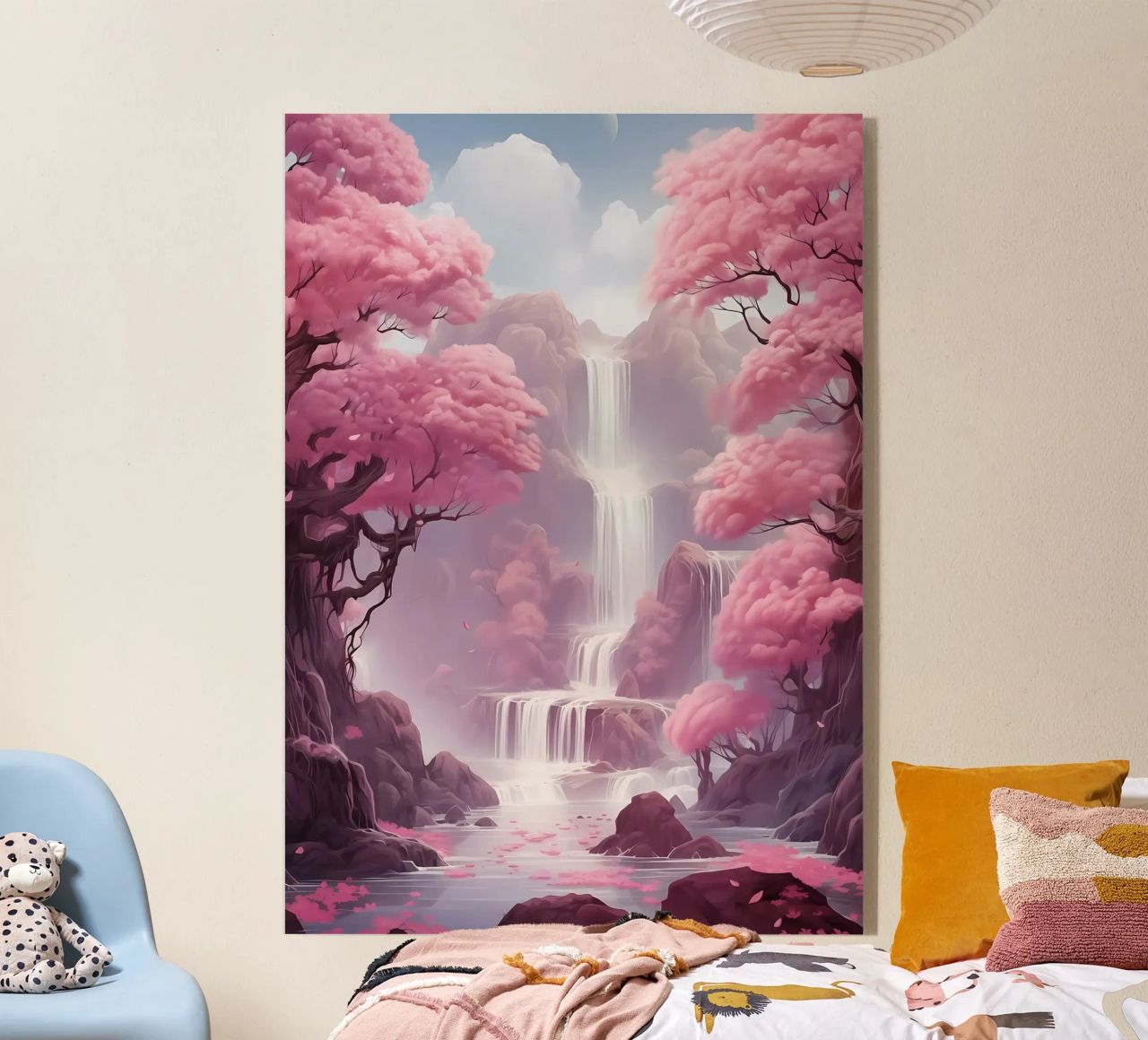 Waterfall Sakura Trees plexiglass da Ruth
