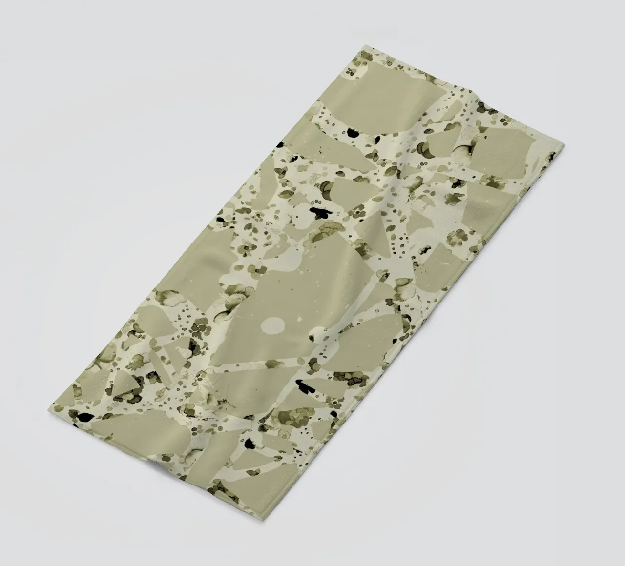 olive beach towel by Giulio Iurissevich