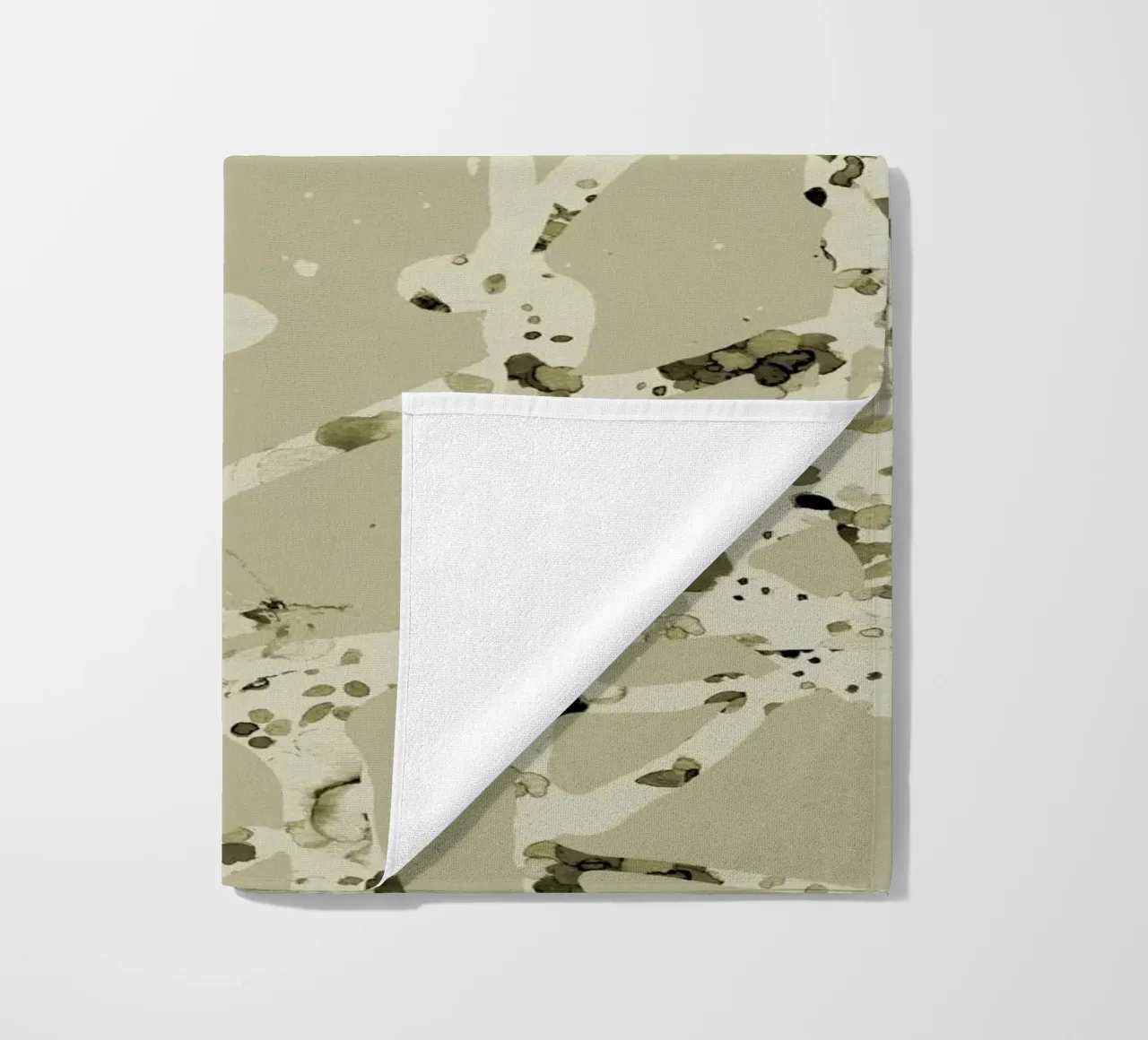 olive beach towel by Giulio Iurissevich