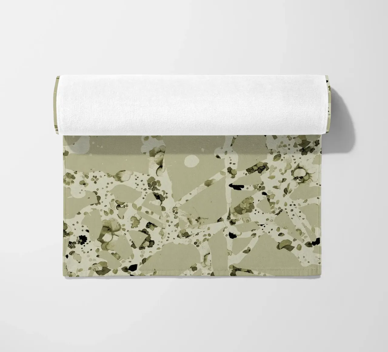 olive beach towel by Giulio Iurissevich