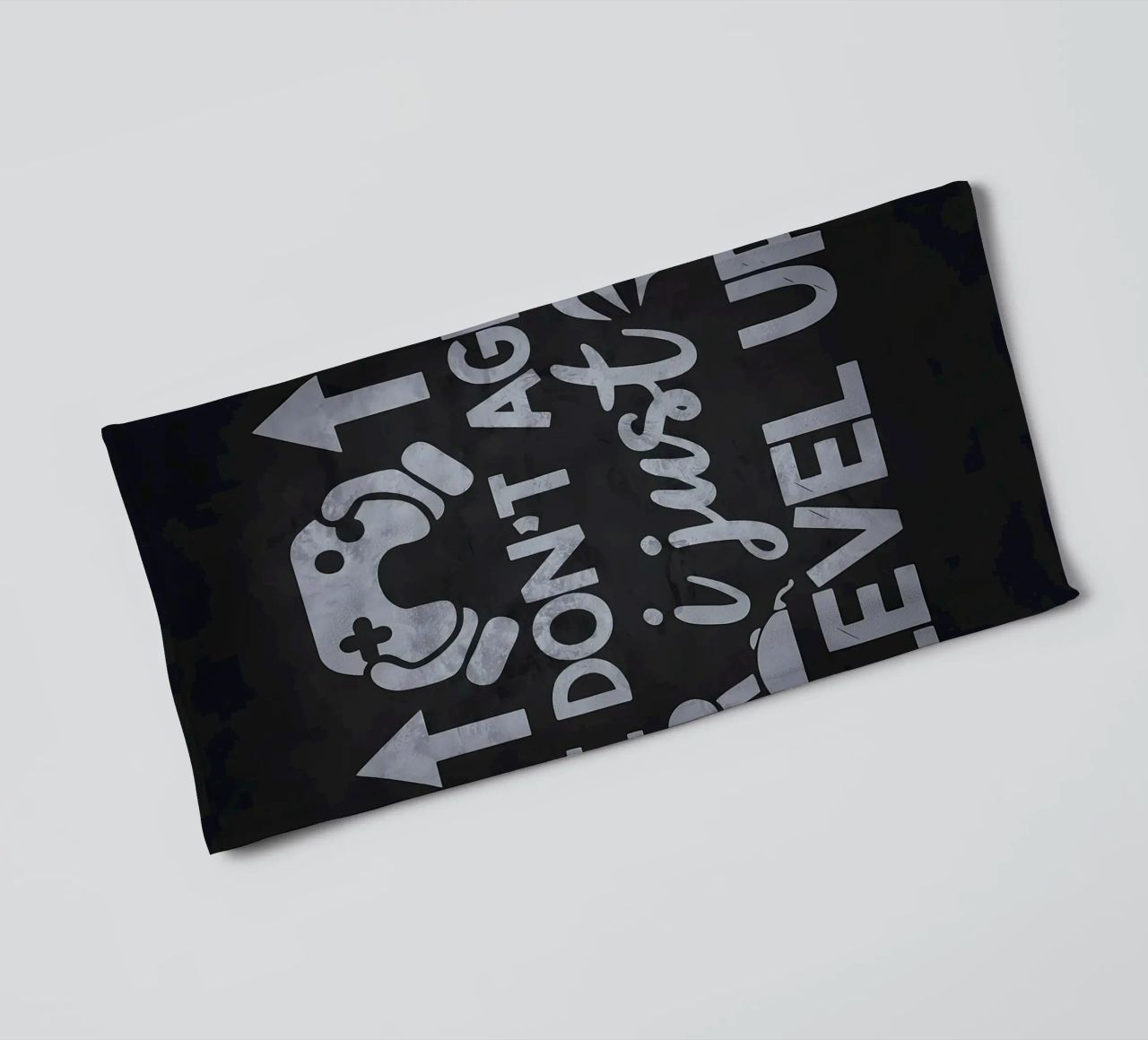 I Dont Age I Just Level Up towel by Bassy