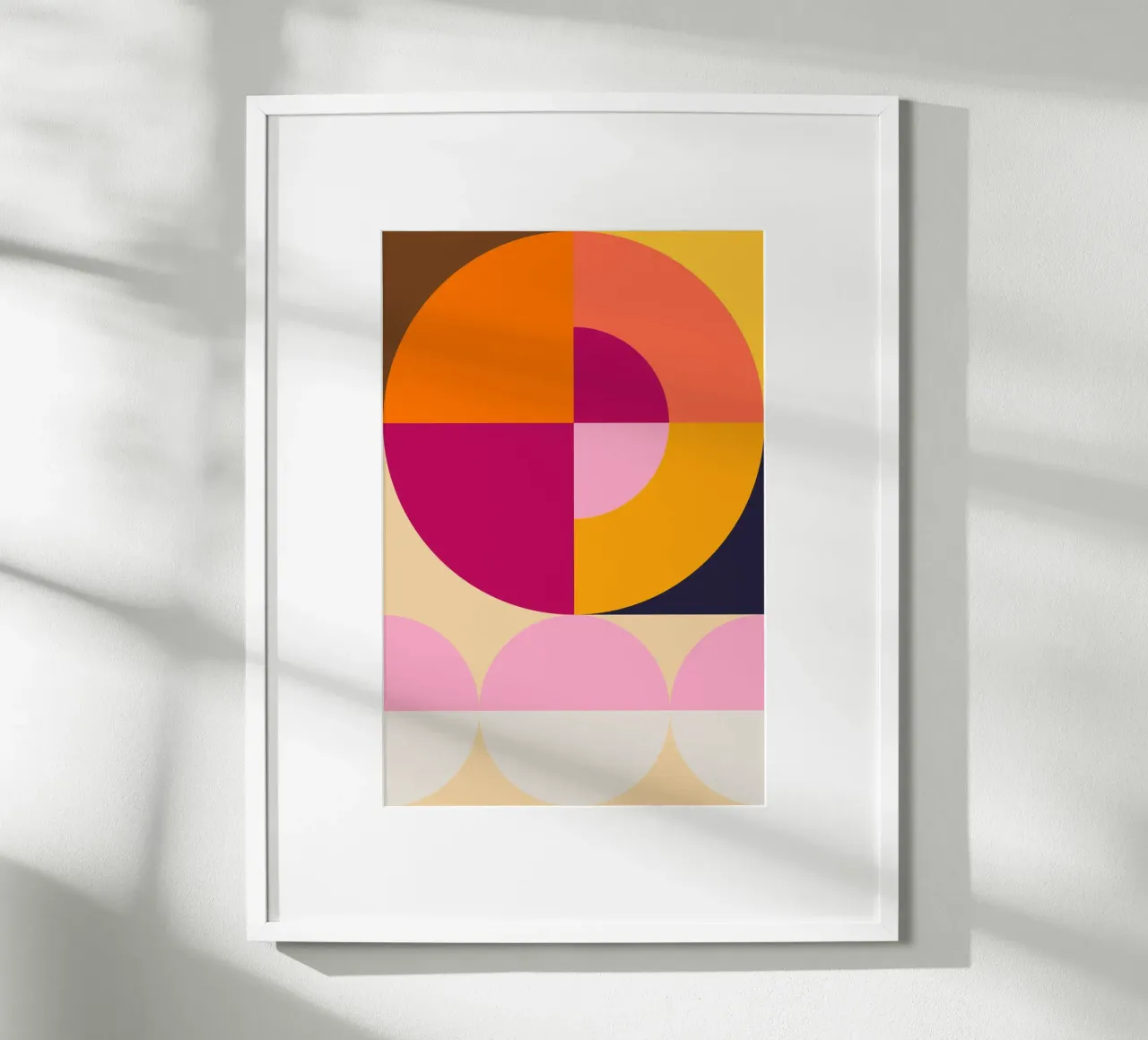 Spring Geometric poster con telaio in legno da KHouse Studio