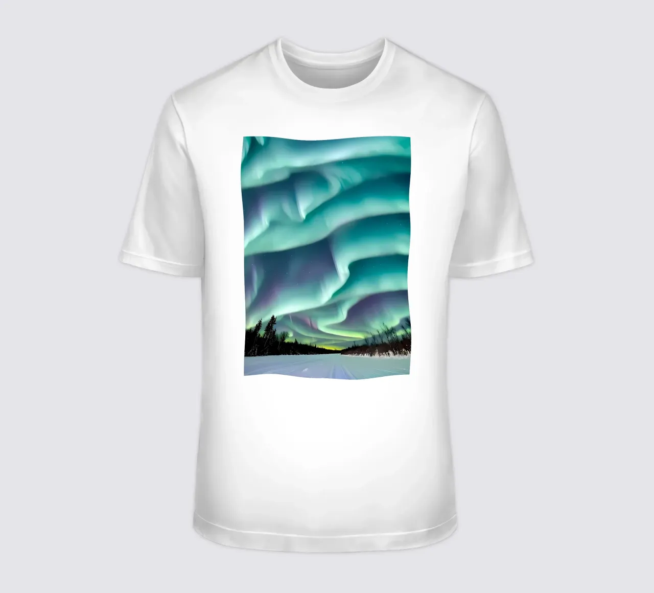 L'Aurora Boreale colorata t-shirt da Mikesell